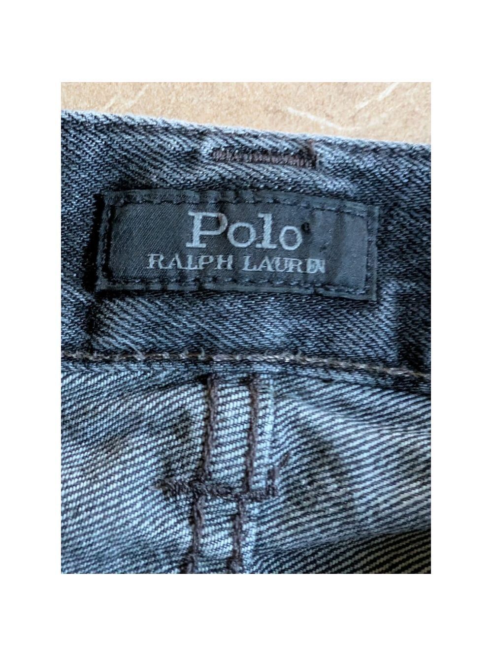 Polo Ralph Lauren Varick Jeans Mens 32X34 Patchwork Distressed Rare! Goth - Picture 8 of 11